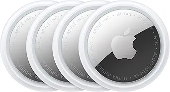Apple AirTag (2nd Generation) – 4 Pack: Tracker for Keychain, Wallet, and More; Locator with Sound; Simple One-Tap Setup with iPhone or iPad; Key Finder with up to 1.5X Precision Finding Range* — 10% OFF | Only $89.10