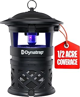 Dynatrap DT1130SR 1/2 Acre Mosquito & Flying Insect Outdoor Trap and Killer – Kills Mosquitoes, Flies, Wasps, Gnats, & Other Flying Insects – Bug Zapper Alternative – Black — 67% OFF | Only $26.18