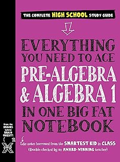Everything You Need to Ace Pre-Algebra and Algebra 1 in One Big Fat Notebook — 35% OFF | Only $11.00