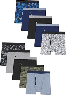 Hanes Boys’ Boxer Briefs, Moisture-Wicking Underwear for Boys & Toddlers, Assorted, 10 or 12 Pack — 43% OFF | Only $13.98