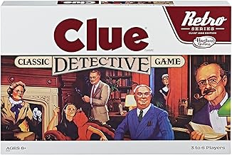 Hasbro Gaming Retro Series Clue 1986 Edition Board Game, Classic Mystery Game for Kids, Family Board Games for 3-6 Players, Ages 8+ (Amazon Exclusive) — 20% OFF | Only $18.49