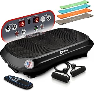Lifepro Waver Vibration Plate Exercise Machine – High-Intensity Vibration Plate for Lymphatic Drainage – Full-Body Workout Vibrating Platform with Loop Bands – Fitness Equipment for Strength & Toning — 24% OFF | Only $151.99