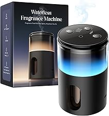 Pmsusoow Waterless Essential Oil Diffuser: 𝟗 𝐂𝐨𝐥𝐨𝐫𝐬 𝐋𝐄𝐃 Scent Di… — 67% OFF | Only $27.99