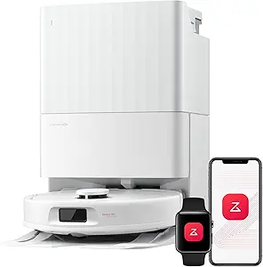 roborock Qrevo S Pro Robot Vacuum and Mop, 18,500Pa Suction, Multifunctional Dock with 167℉ Mop Self-Cleaning, Smart Obstacle Avoidance, Anti-Tangle Brush, Liftable Spinning Mop, White — 43% OFF | Only $398.99