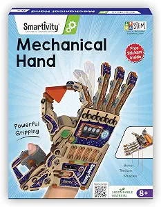 Smartivity DIY Robotic Mechanical Hand STEM Toy for Kids 8-14 Years Old | Parents Choice Award Winner I Birthday Gift for Kids | Engineering Kit for 8, 9, 10, 11, 12, 13, 14 Years Old Boys & Girls — 34% OFF | Only $25.07