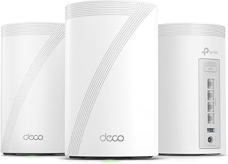 TP-Link Deco 7 Pro BE63 Tri-Band WiFi 7 BE10000 Whole Home Mesh System – 6-Stream 10 Gbps, 4×2.5G Ports Wired Backhaul, 4X Smart Internal Antennas, VPN, HomeShield, Free Expert Support (3-Pack) — 10% OFF | Only $499.99
