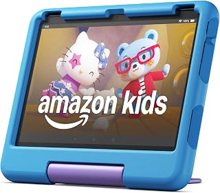 Amazon Fire HD 10 Kids tablet (newest model) ages 3-7 | Bright 10.1″ HD screen with included ad-free and exclusive content, robust parental controls, 13-hr battery, 32 GB, Blue — 29% OFF | Only $134.99