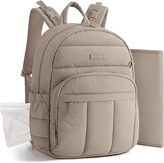 BAGSMART Baby Diaper Bag with Waterproof Pad, Lightweight — 15% OFF | Only $25.49