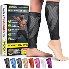 BLITZU Calf Compression Sleeve for Men & Women Footless Comp… — 60% OFF | Only $8.49