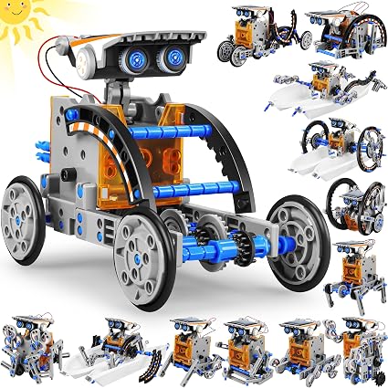 Bottleboom STEM 13-in-1 Education Solar Power Robots Toys for Boys Age 8-12, Educational Toy Science Kits for Kids Experiment Robotics Set Birthday Gifts for 8 9 10 11 12 Years Old — 38% OFF | Only $14.87