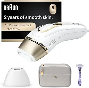Braun IPL, Silk·Expert Pro 5, IPL Hair Removal for Women and Men, Permanent Laser Hair Reduction At-Home, 2 Heads, Pouch, Venus Razor, IPL5157 — 17% OFF | Only $349.94