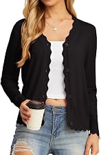 GRECERELLE Women’s Long Sleeve V-Neck Button Down Card… — 55% OFF | Only $14.98