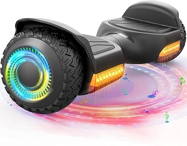 Gyroor Self Balancing Scooter New G13 All Terrain Balancing Scooter with LED Lights, Self Balancing Off Road with Bluetooth for Kids ages 6-12 and Adults-Black — 40% OFF | Only $125.99