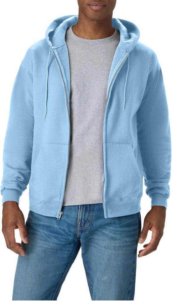 Hanes Men’s Zip-up Hoodie, Ecosmart Fleece Full-zip Hoodie for Men, Hooded Sweatshirt — 68% OFF | Only $8.96