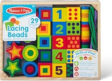 Melissa & Doug Deluxe Wooden Lacing Beads – Educational Activ… — 62% OFF | Only $9.50