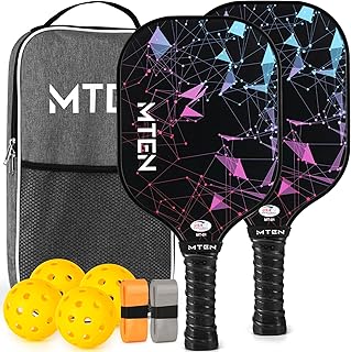 Pickleball Paddles Set of 2 or Single Paddle – USAPA Approved Fiberglass Surface Pickleball Rackets Set for Men & Women — 23% OFF | Only $33.99