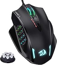 Redragon M908 Impact RGB LED MMO Gaming Mouse with 12 Side Buttons, Optical Wired Ergonomic Mouse with Max 12,400DPI, High Precision, 18 Programmable Macro Shortcuts, Comfort Grip — 30% OFF | Only $22.99