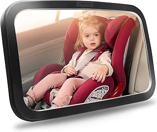 Shynerk Baby Car Mirror, Safety Car Seat Mirror for Rear Facing Infant with Wide Crystal Clear View, Shatterproof, 360° Rotation, Crash Tested and Certified — 20% OFF | Only $16.46