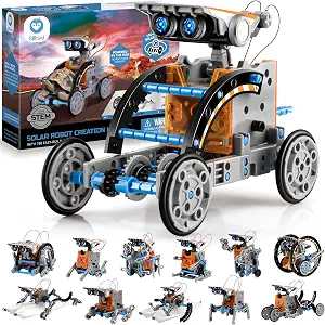 Sillbird 12-in-1 Solar Robot Building Kit STEM Gift for Boys Aged 8-13, DIY Science Educational Robotic Toys for Kids Teens Birthday, Powered by the Sun with 190 Pieces — 40% OFF | Only $14.99