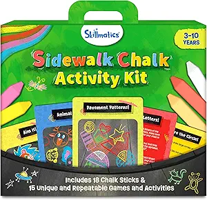 Skillmatics Sidewalk Chalk Activity Kit – Washable Creative Outdoor Fun — 52% OFF | Only $9.59