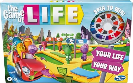 The Game of Life Board Game, Family Games for Kids Ages 8 and Up, Pegs Come in 6 Colors, Family Board Games for 2 to 4 Players — 47% OFF | Only $13.24