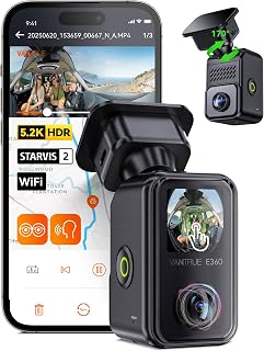 Vantrue E360 Panoramic 2 Channel Dash Cam,Front Fisheye + Inside Fisheye, Dual IR Night Vision,Dual STARVIS 2,Voice Control, Touchscreen, GPS, Parking Mode, Support 1TB — 35% OFF | Only $143.99
