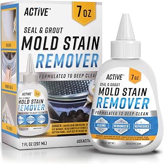 ACTIVE Mold Stain Remover Gel Cleaner Heavy Duty Stain Cleaner for Front Loader Washing Machine Seal, Bathroom Grout, Shower, Caulk – Front Load Washer Cleaning Solution – 7 Fl Oz — 35% OFF | Only $14.27