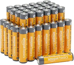 Amazon Basics AAA Long-Lasting Alkaline Batteries, 36-Count, 1.5 Volt, Reliable Performance, 10-Year Shelf Life, Emergency Storage — 19% OFF | Only $11.10