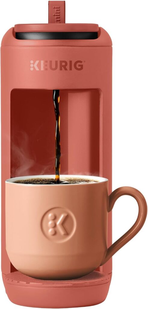 Keurig K-Mini Mate Single Serve K-Cup Pod Coffee Maker, Brews Up to 12 oz Cup, Compact Portable Coffee Machine for Small Spaces, Great for Dorms & Offices, Red Rocks — 44% OFF | Only $50.39