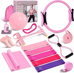 Pilates Essentials Kit for Women 15 Pcs Pilates Set for Home Workouts — 25% OFF | Only $29.99