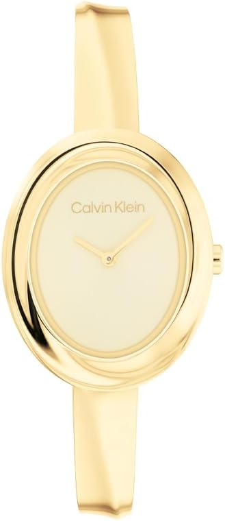 Calvin Klein Women’s Twisted Bezel – 24mm 2H Quartz Watch – Adjustable Stainless Steel Bangle – Water Resistance 30 Meters – Premium Fashion for All Occasions – Gift for Her — 32% OFF | Only $108.80