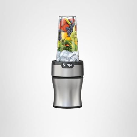 Ninja Nutri-Plus Personal Blender, 900PW, (3) 20oz Cups, Silver, BN301 — 22% OFF | Only $70.19