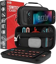 Orzly Carrying Case for Nintendo Switch 2 2025 Console with Screen Padding | Switch 2 Latest 2025/2026 Case Soft Microfiber interior game card microSD storage JoyCon and accessory pockets GIFT BOXED — 31% OFF | Only $18.69