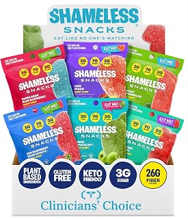 Shameless Snacks Sour Candy & Fruit Snacks – Gummy Candy Variety Pack, Keto | Sour Worms & Gummy Bears in Bulk, 3g Sugar – Keto Gluten Free Vegan for Kids & Adults — 15% OFF | Only $20.39